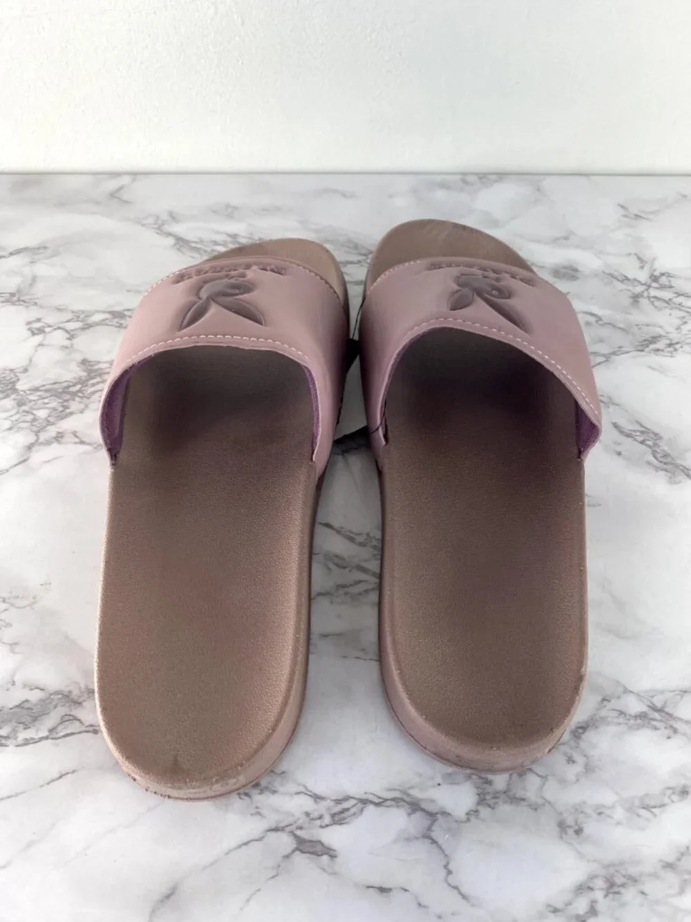 Playboy Men's Mauve Bunny Pool Slide Sandals SZ 9